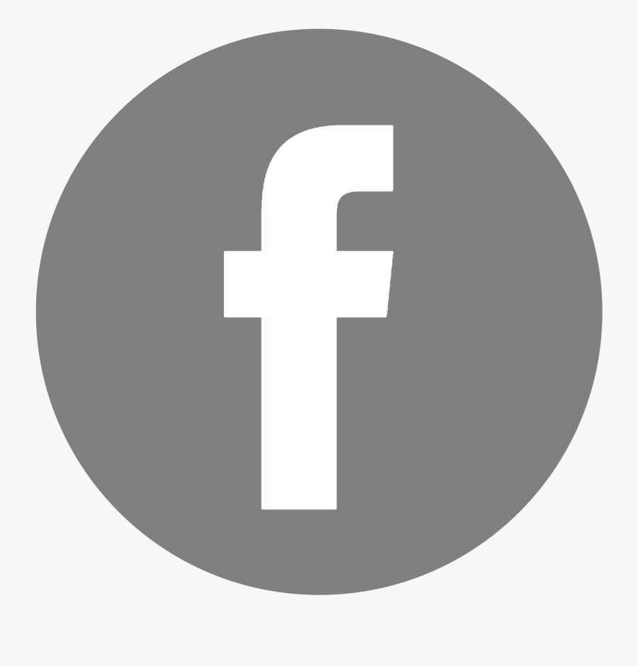 Facebook Logo Gray Png, Transparent Clipart