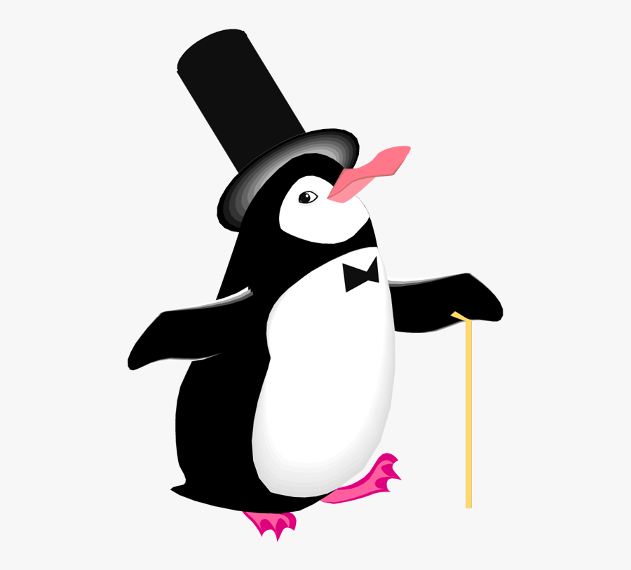 Penguin In Tux Clip Art, Transparent Clipart