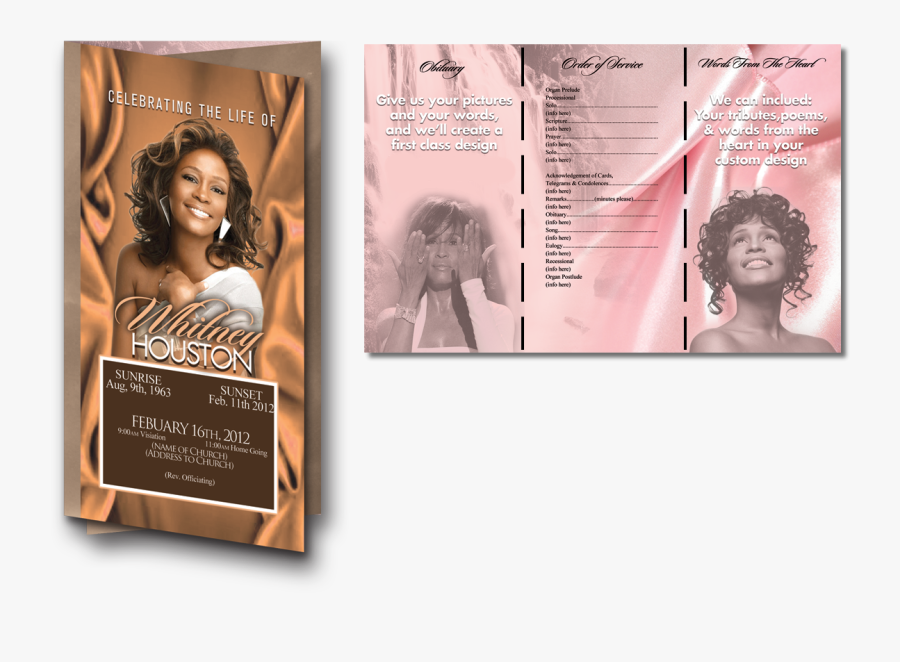 Clip Art Services Printing Programs C - Unique Funeral Program, Transparent Clipart