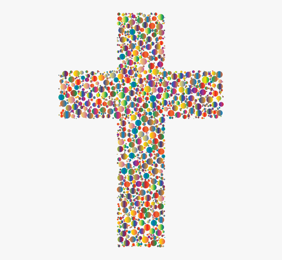 Symmetry,symbol,cross - Colorful Jesus Cross, Transparent Clipart