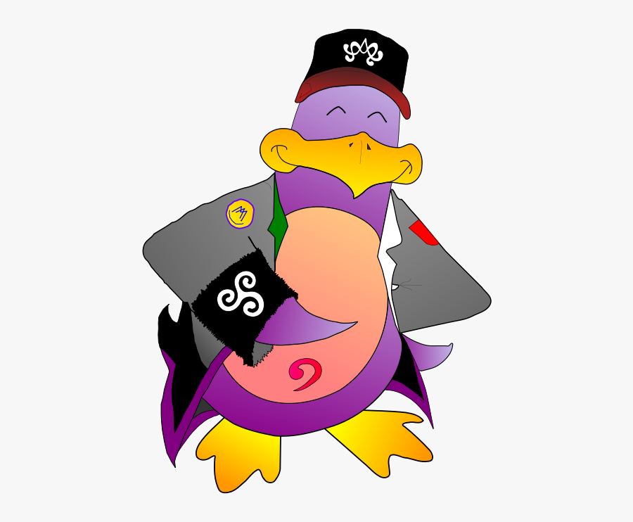 Funky Clipart Bird - Cartoon, Transparent Clipart