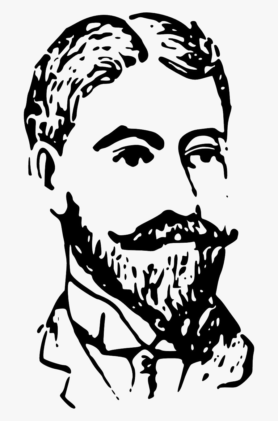 Man With Mustache Clip Art, Transparent Clipart