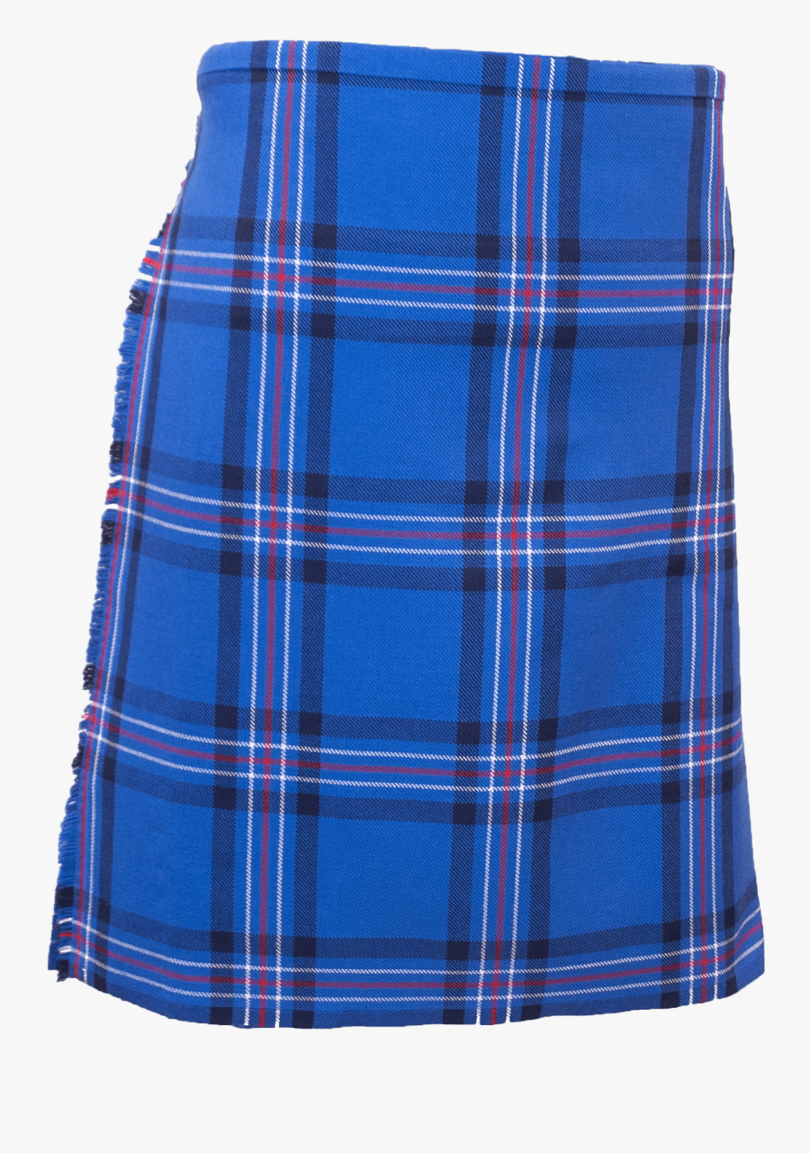 Blue Tartan Kilt - Blue Kilt Png, Transparent Clipart