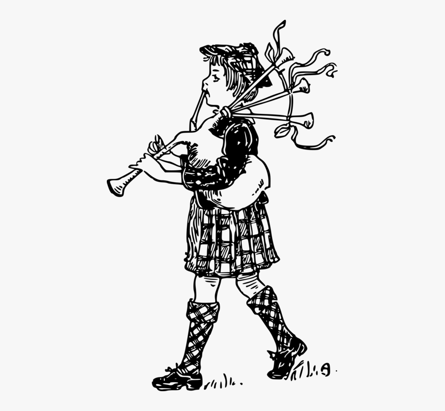 Art,monochrome Photography,shoe - Play Bagpipes Clipart Black And White, Transparent Clipart