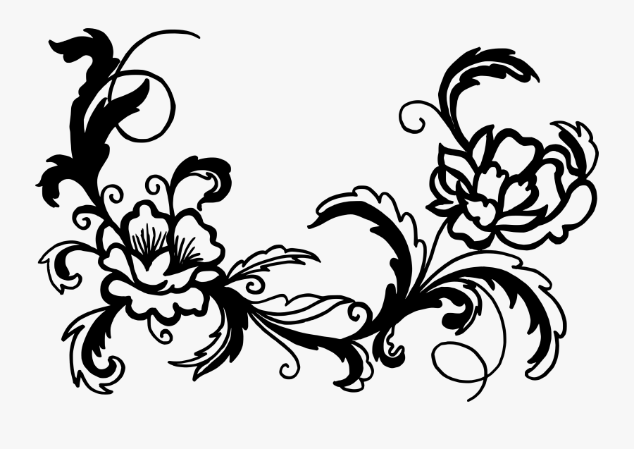 Transparent Flowers Ornaments Png, Transparent Clipart