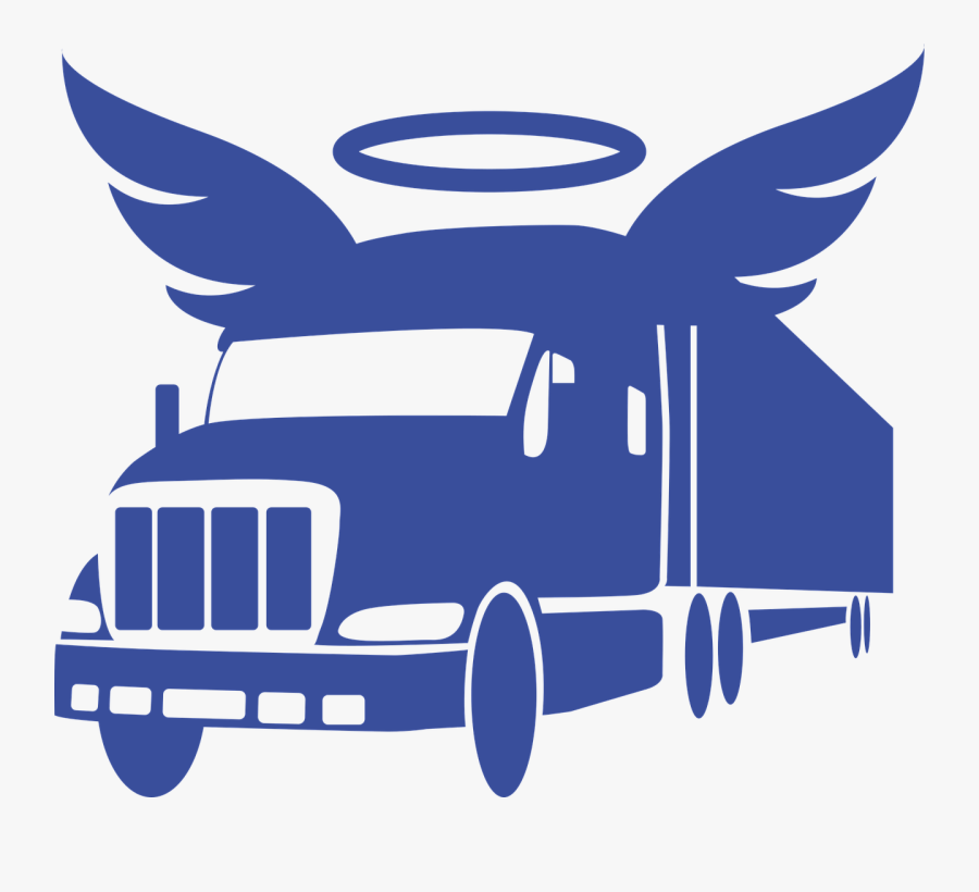 Angel Wing Guardian Angel Free Picture - Semi Truck With Angel Wings, Transparent Clipart