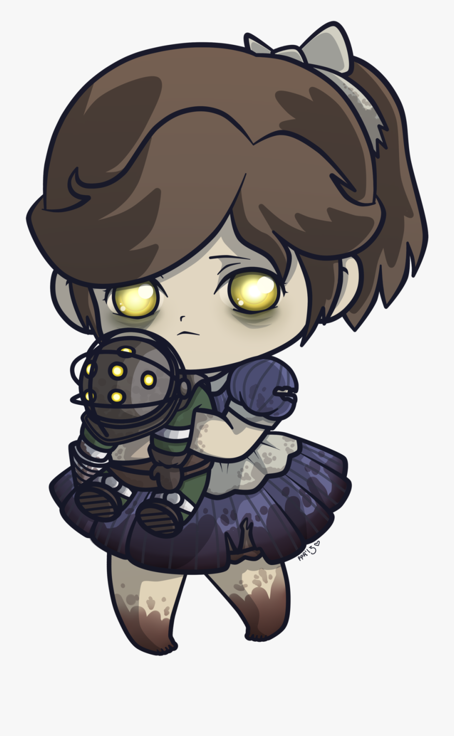 Bioshock Drawing - Bioshock Little Sister Chibi, Transparent Clipart