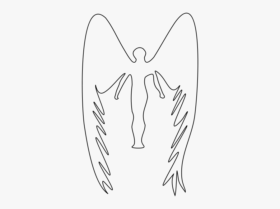 Angel - Sketch, Transparent Clipart