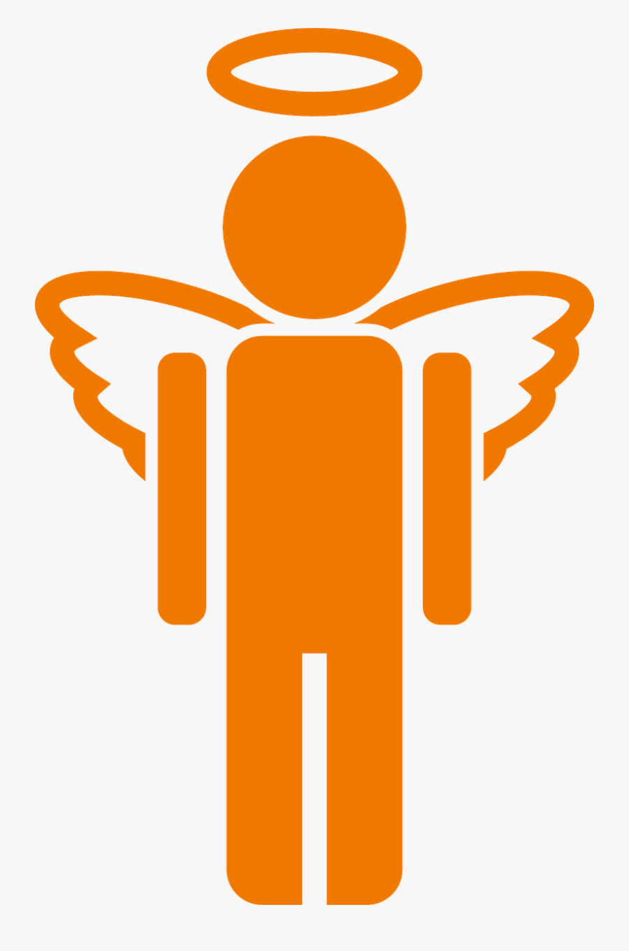 Angel Boy Wings Free Picture - Male Wings Halo Angel, Transparent Clipart