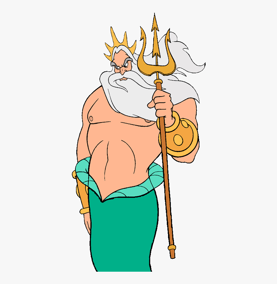 King Triton And Ariel"s Sisters - Little Mermaid King Triton Clipart, Transparent Clipart