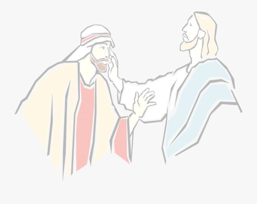 Jesus Healing Png - Jesus Heals A Deaf And Mute Man Cartoon, Transparent Clipart