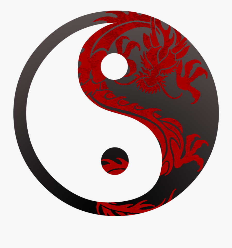 Dragon Yin Yang Symbol Images Pictures - Yin Yang With Dragon, Transparent Clipart
