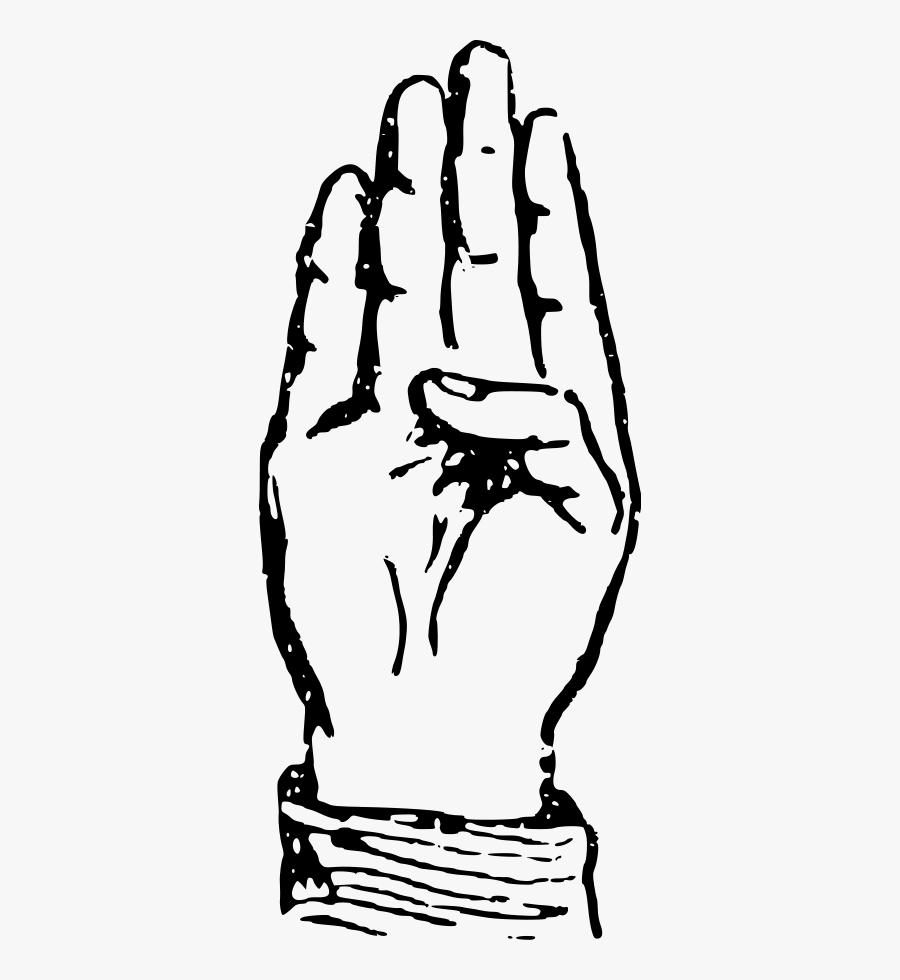 Deaf Alphabet B Svg Clip Arts - Ab In Sign Language, Transparent Clipart