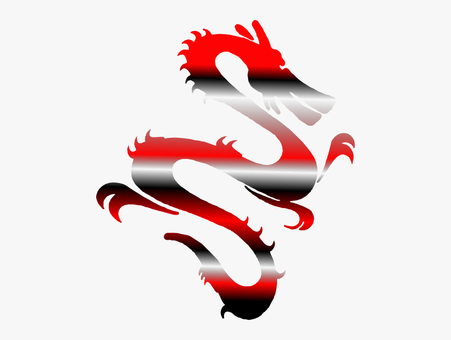 Chinese Dragon Transparent Black, Transparent Clipart