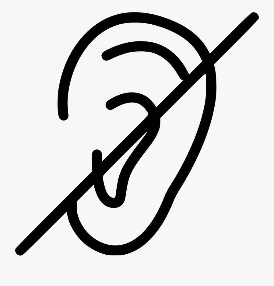 Png File Svg - Deaf Clipart Black And White, Transparent Clipart