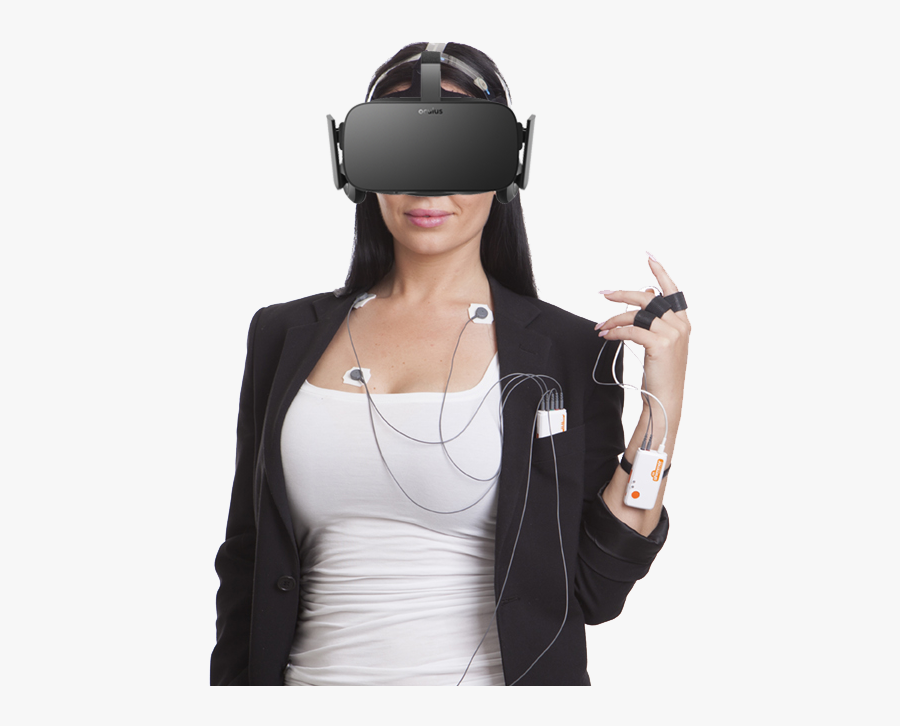 Virtual Reality Png Transparent Images - Girl, Transparent Clipart