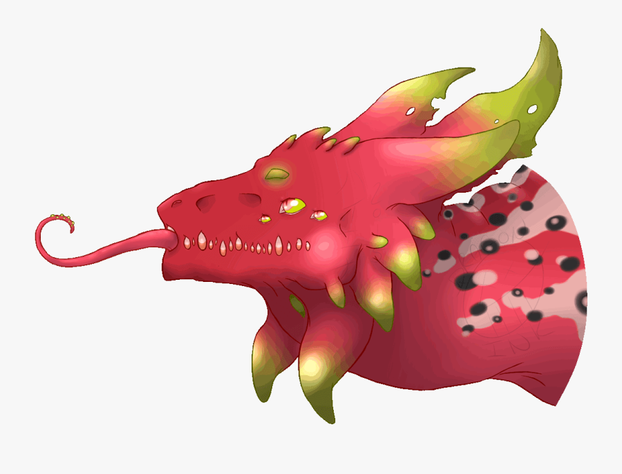 Clipart Dragon Realistic - Fruit Carving Dragon Fruit, Transparent Clipart