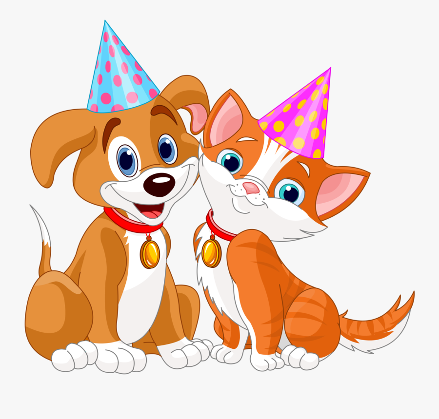 Buy The Royalty-free Stock Vector Image "christmas - Thank You Dog And Cat, Transparent Clipart