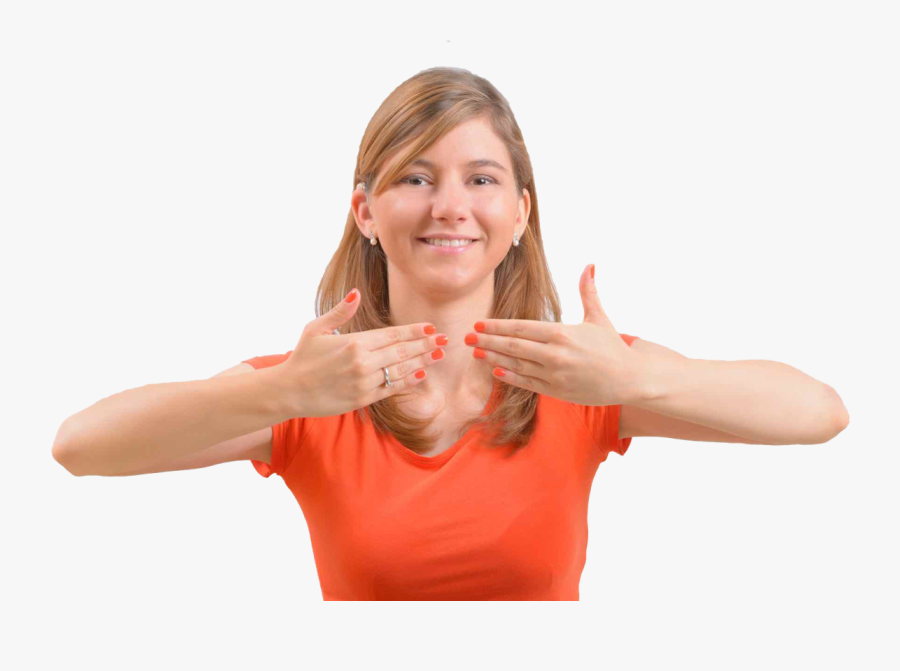 For The Deaf, Hard Of Hearing And Hearing Communities - Sign Language Person Png, Transparent Clipart