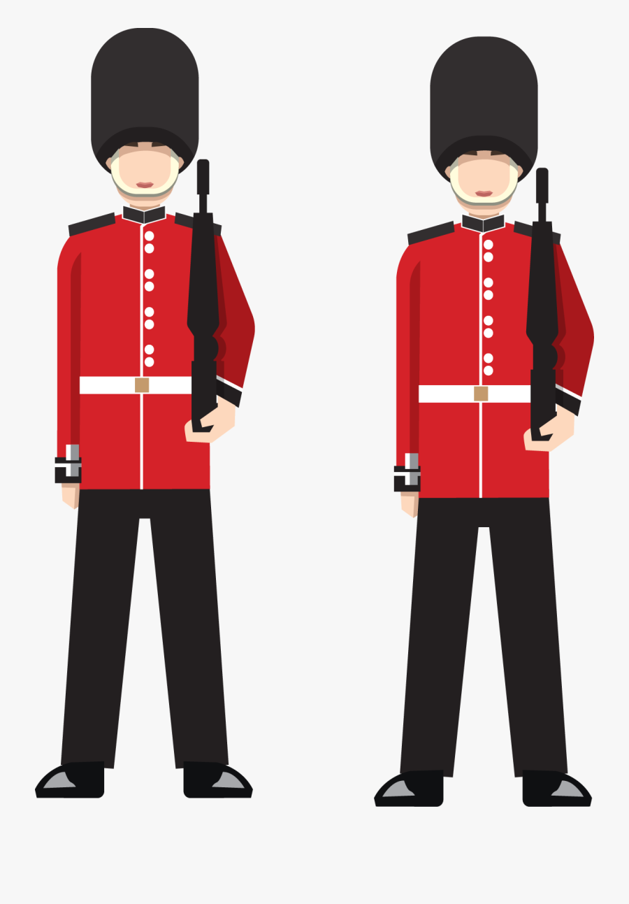 Transparent London Clipart Free - British Soldier Cartoon Png, Transparent Clipart