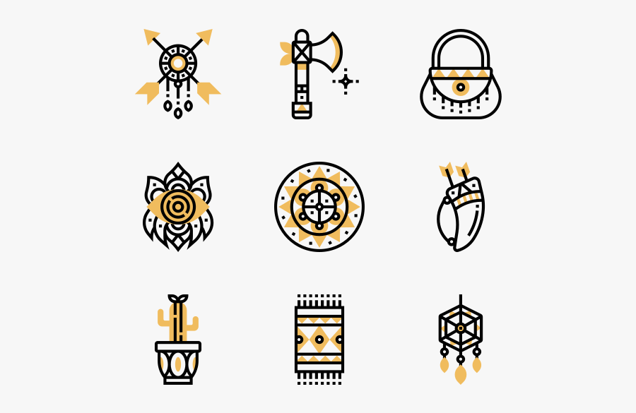 Boho Style - Iconos Africanos, Transparent Clipart