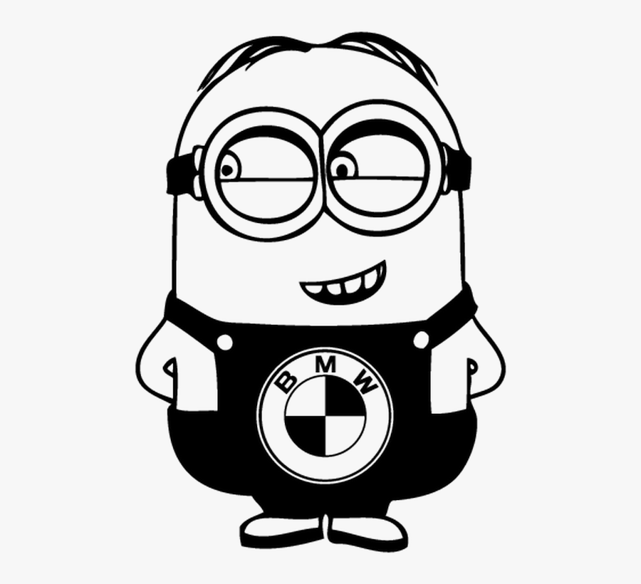 Vector Minion Diwali - Minions Black And White Png, Transparent Clipart