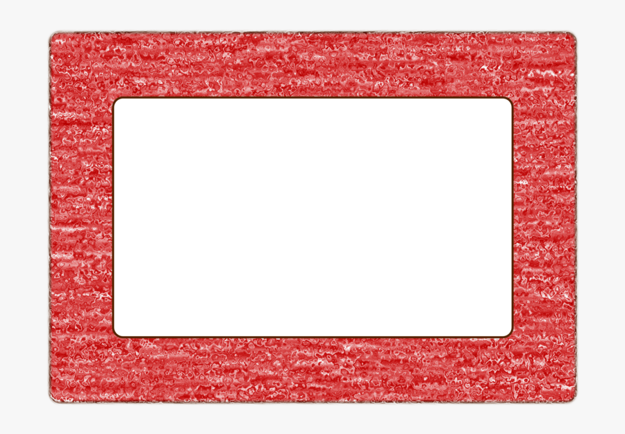 Picture Frame,square,placemat - Bingkai Foto Warna Merah, Transparent Clipart