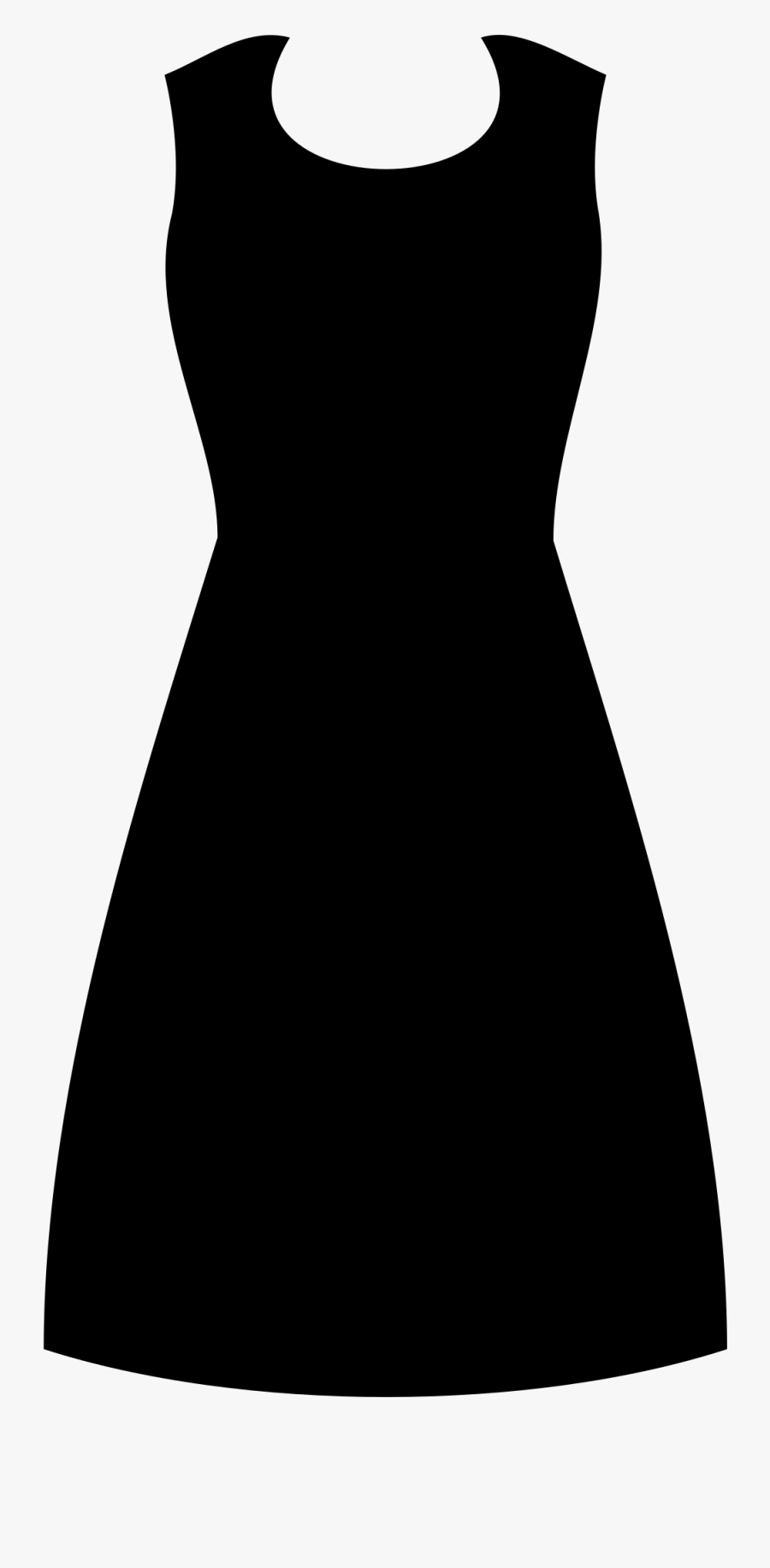 Dress Svg Formal - Little Black Dress, Transparent Clipart