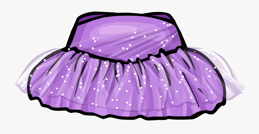 Gown Clipart Purple Skirt - Club Penguin Dress, Transparent Clipart