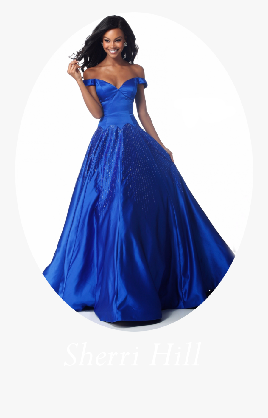 Transparent Hill Png - Royal Blue Sherri Hill Prom Dresses, Transparent Clipart