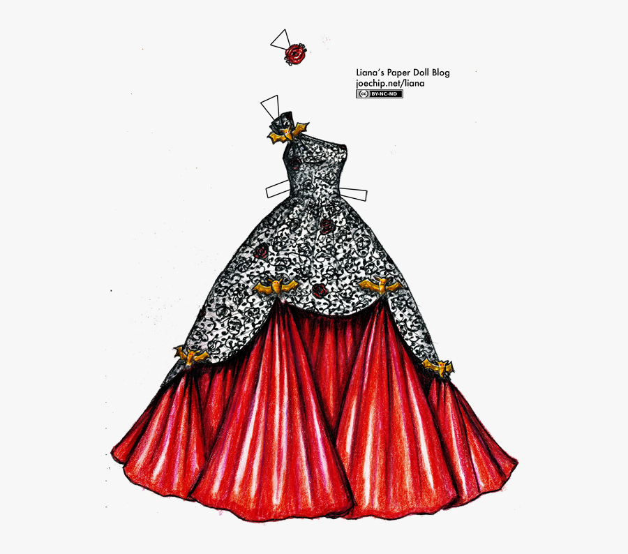 Ball Gowns Drawing At - Drawings Of Ball Gowns, Transparent Clipart