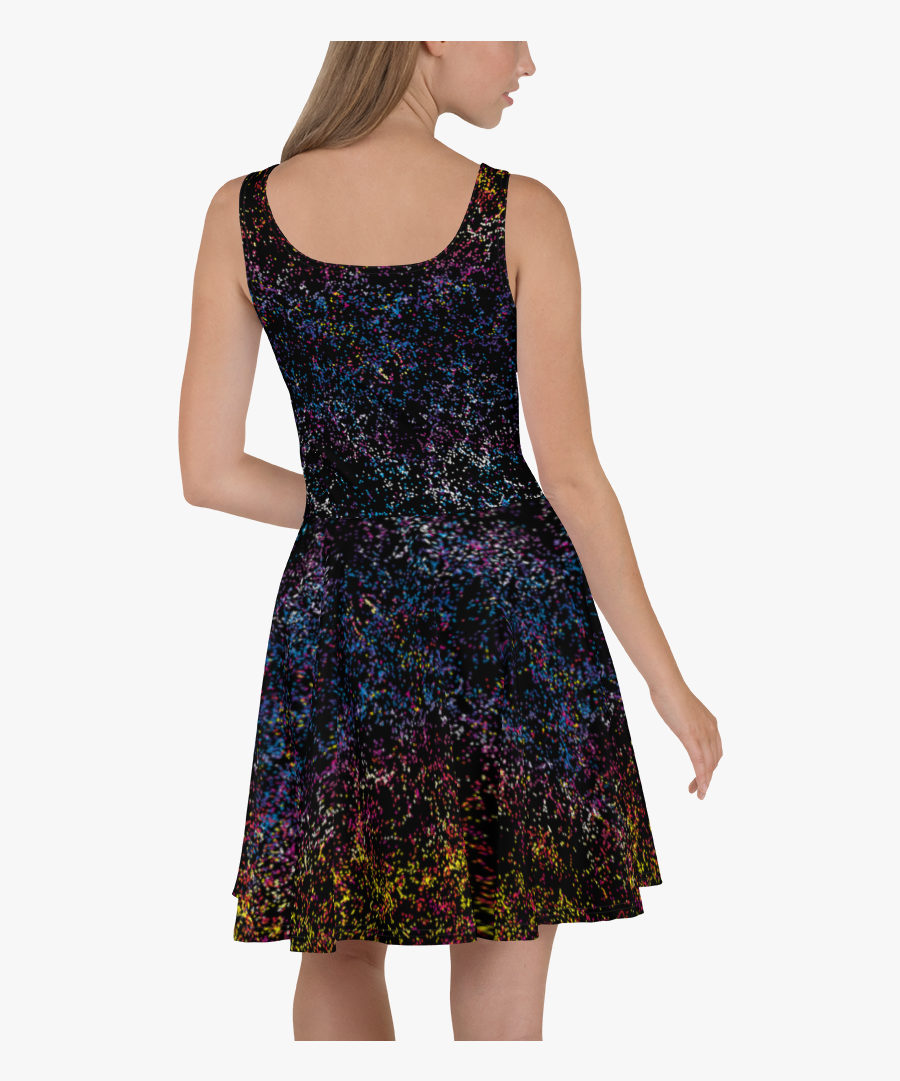 Dark Matter Skater Dress - Dress, Transparent Clipart