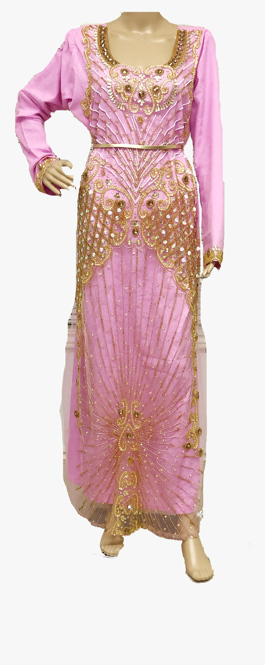 Pink Designer Dress Prom Dress Ball Gown Maxi Party - Dubai Maxi Designer, Transparent Clipart