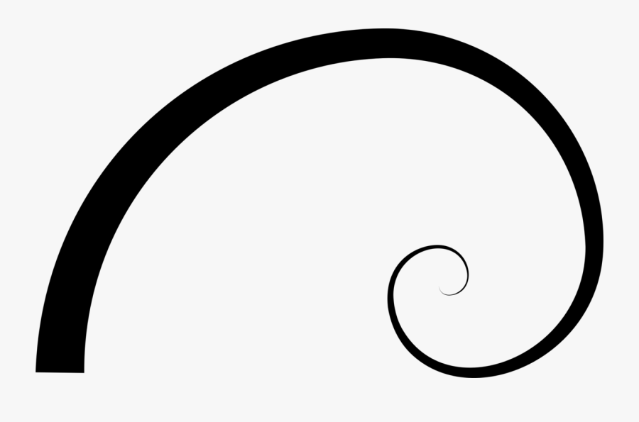 Golden Ratio Spiral Png, Transparent Clipart