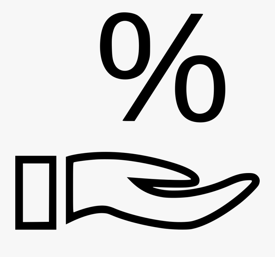 Percent Png - Hand Dollar Sign Clip Art, Transparent Clipart