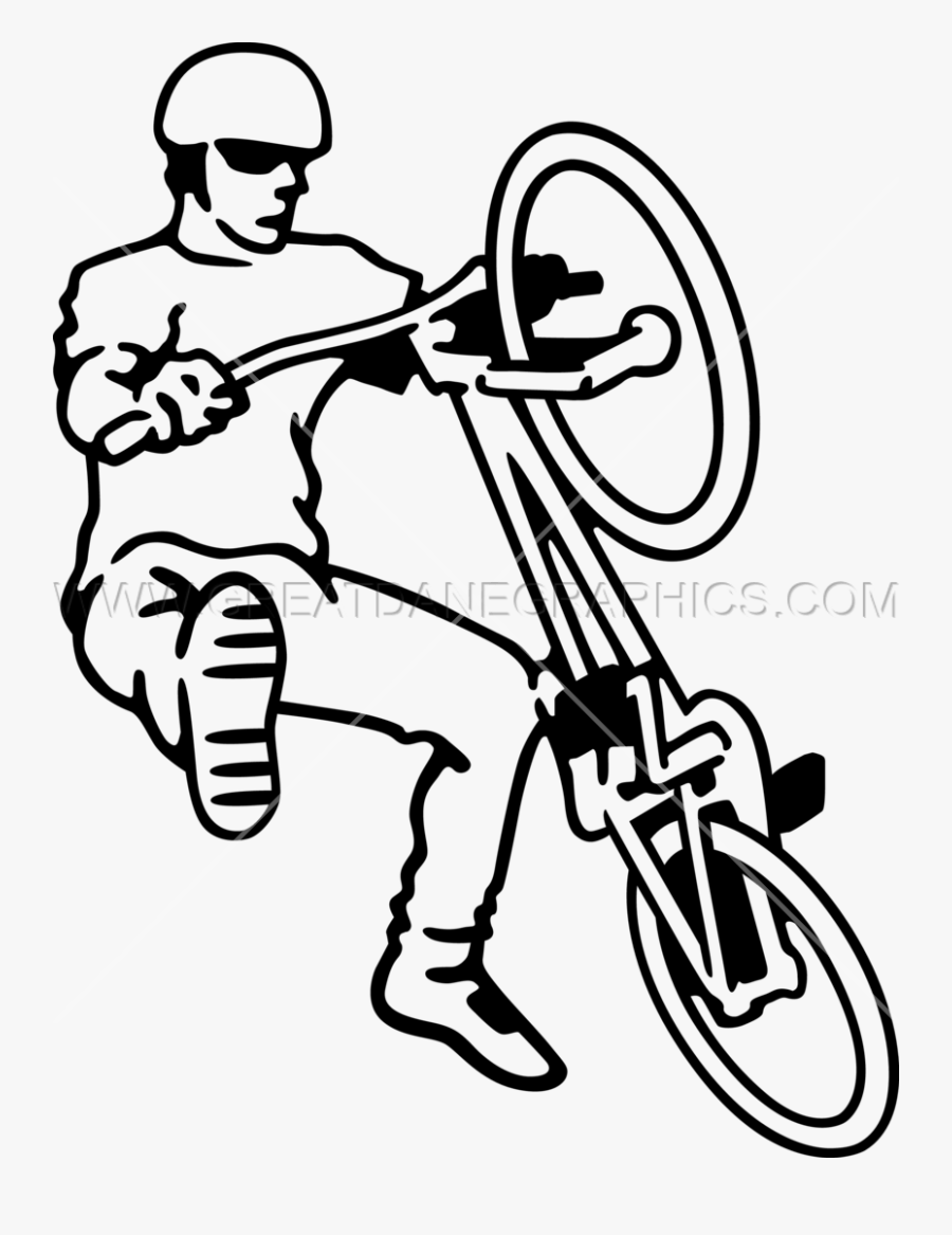 Bmx Trick Drawing Clipart Bmx Bike Clip Art - Draw A Bmx Bike, Transparent Clipart