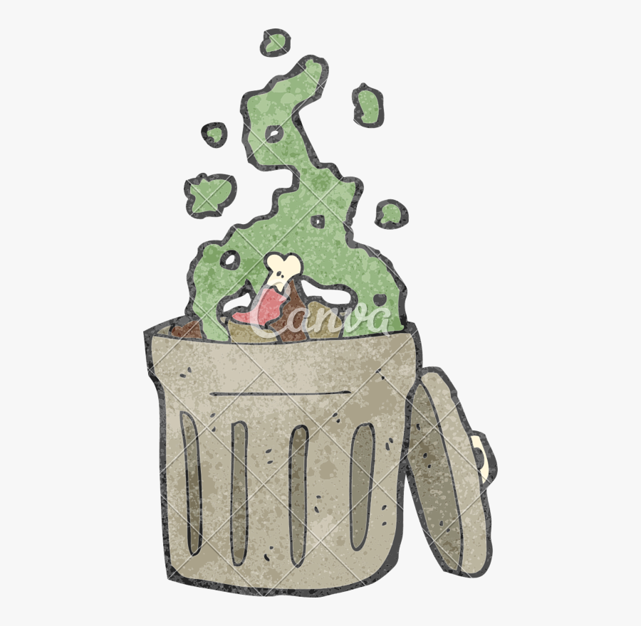Stinky Trash Clipart - Cartoon, Transparent Clipart