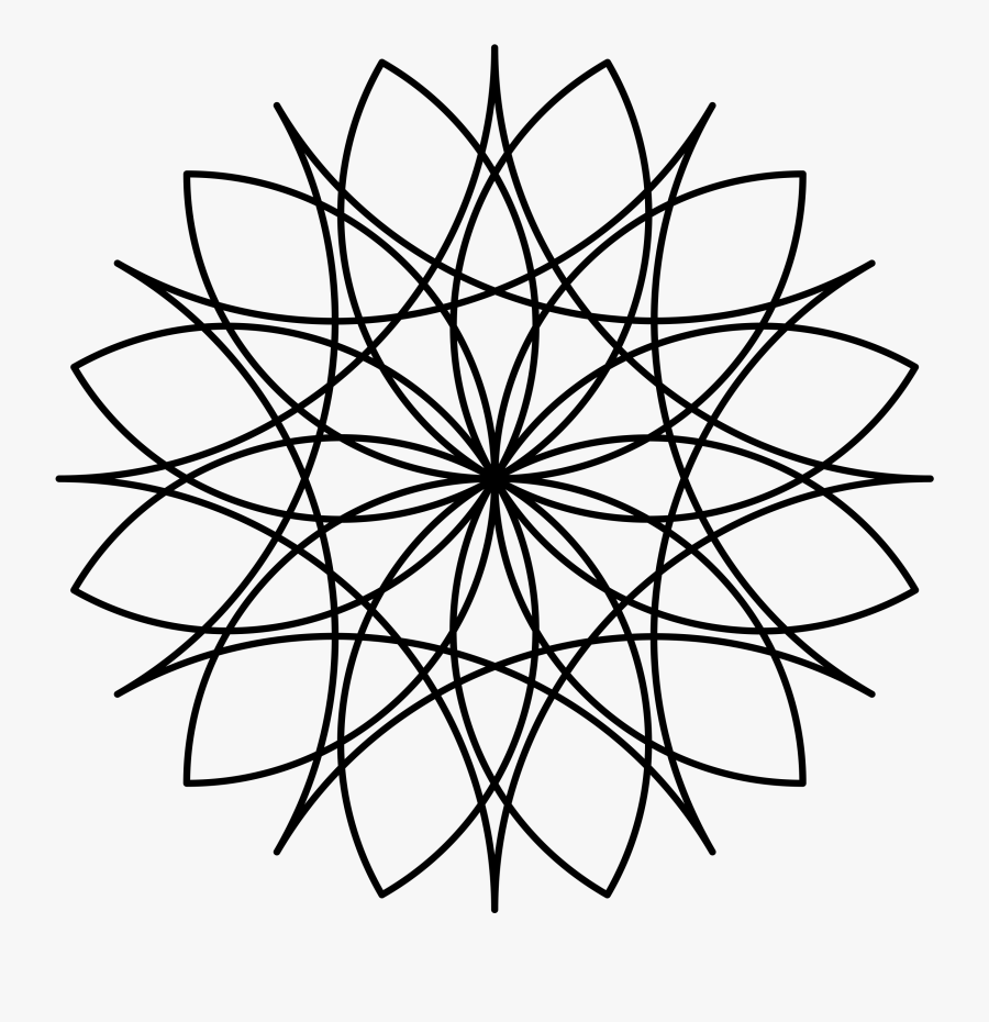 Light Ultraviolet Symbol Clip - Corte Silhouette Mandala, Transparent Clipart