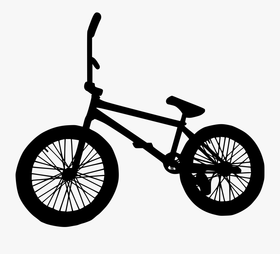 8 Bmx Bike Silhouette - Bmx Bike Silhouette, Transparent Clipart
