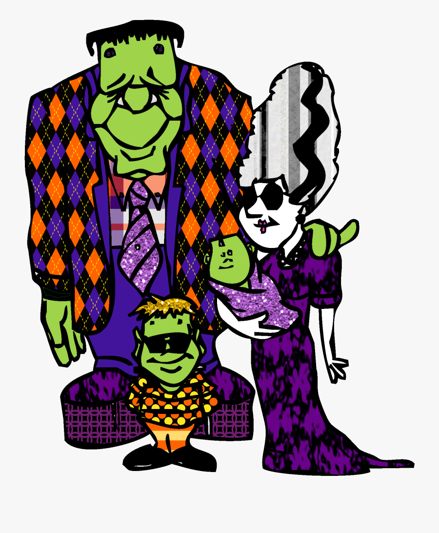 Halloween Frankenstein Photo Clipart - Frankenstein Family Clipart, Transparent Clipart