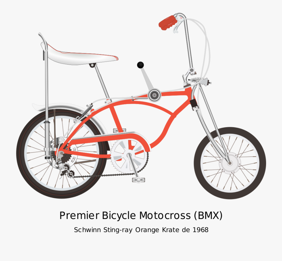 File - Bmx - Svg - Bicycle Moto Cross 1969 - Bicycle Moto Cross 1969, Transparent Clipart