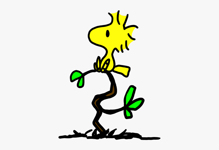 Woodstock Snoopy Twig Sitting Freetoedit - Woodstock Snoopy, Transparent Clipart