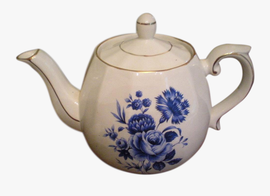 Clip Art Floral Teapot - Teapot, Transparent Clipart