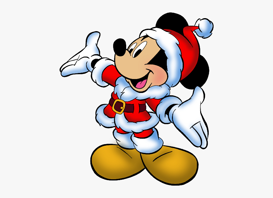 Cartoon Christmas Mickey Mouse, Transparent Clipart