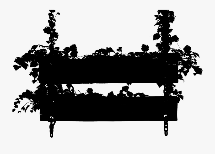 Tree Silhouette Font Line - Silhouette, Transparent Clipart