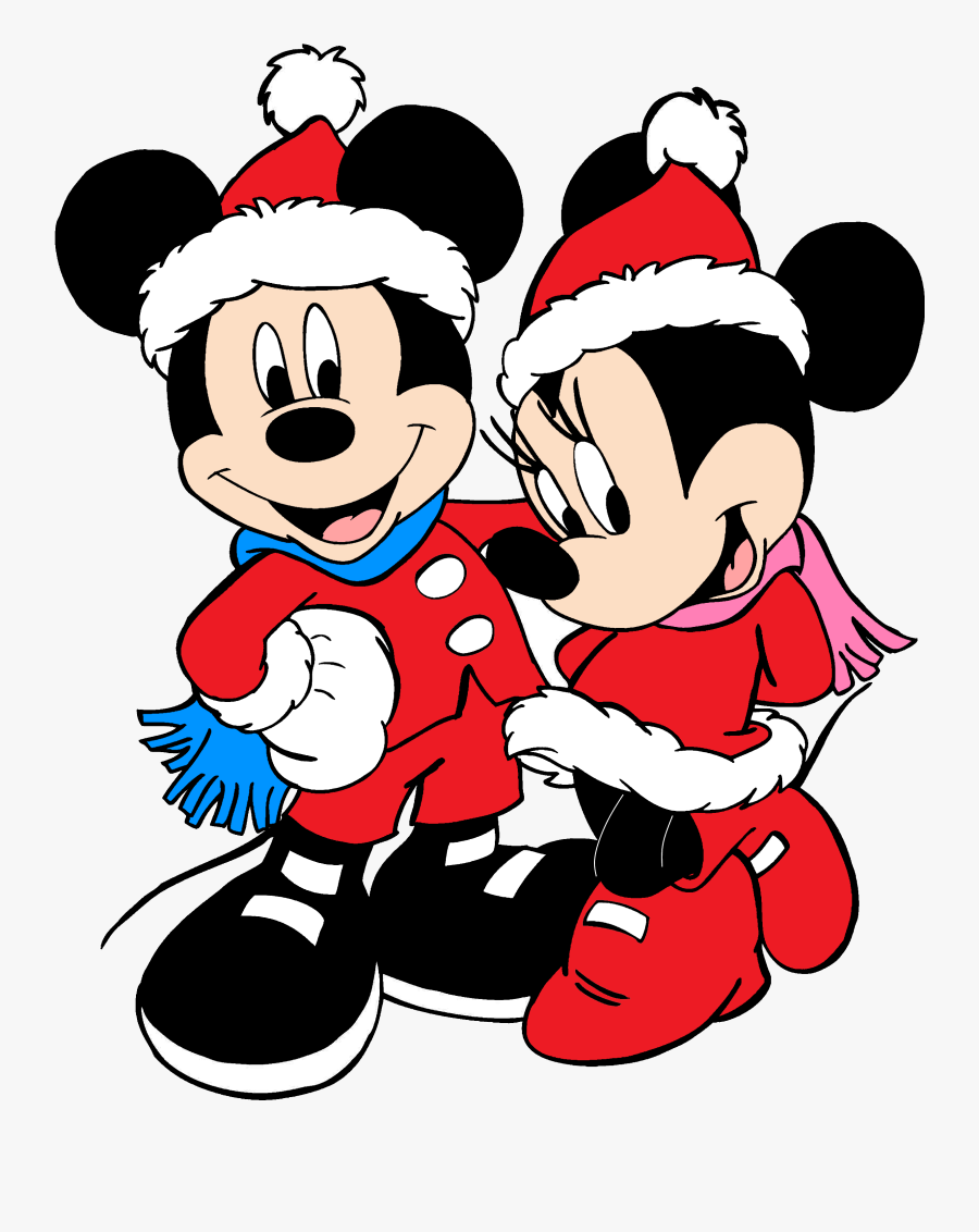 Transparent Mickey And Minnie Christmas Clipart - Minnie Dan Micky Mouse, Transparent Clipart
