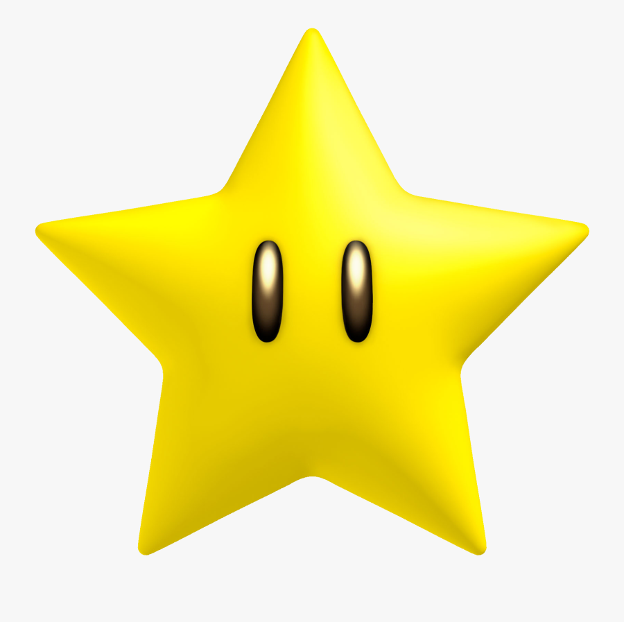 Super Mario Star Transparent Clipart , Png Download - Super Mario Gold Star, Transparent Clipart
