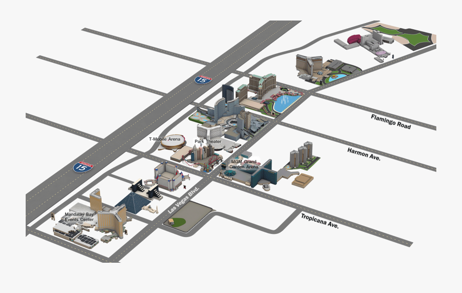 Transparent Las Vegas Skyline Png - Park Mgm On The Strip, Transparent Clipart