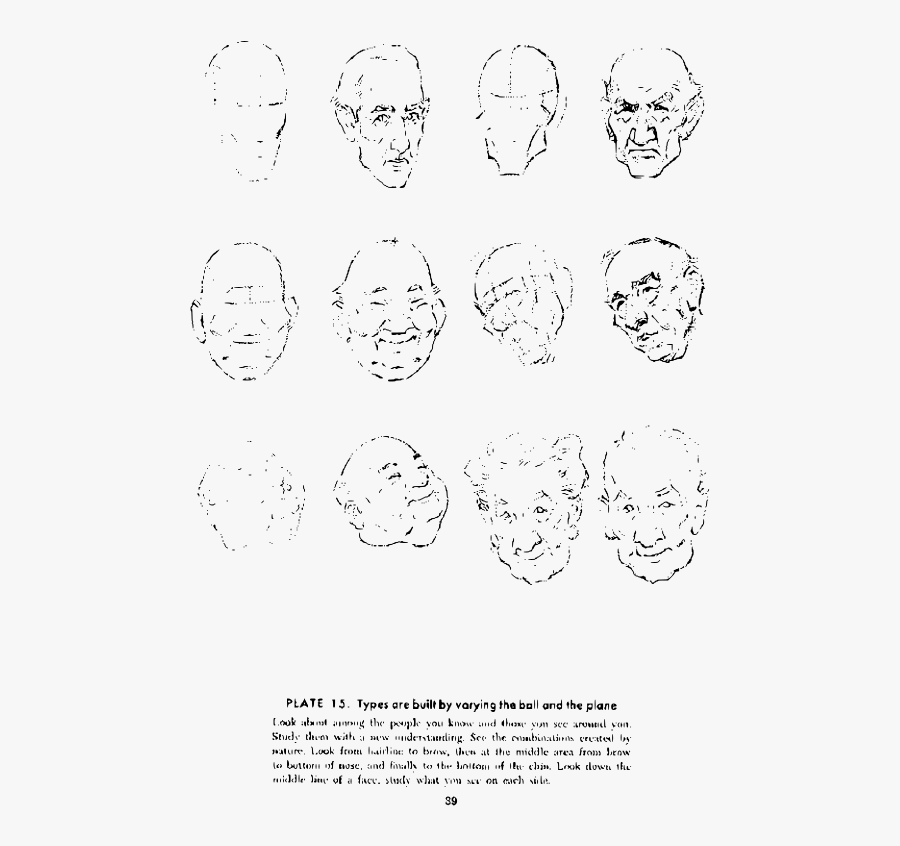 Andrew Loomis Drawing The Head And Hands 34 - Drawing, Transparent Clipart