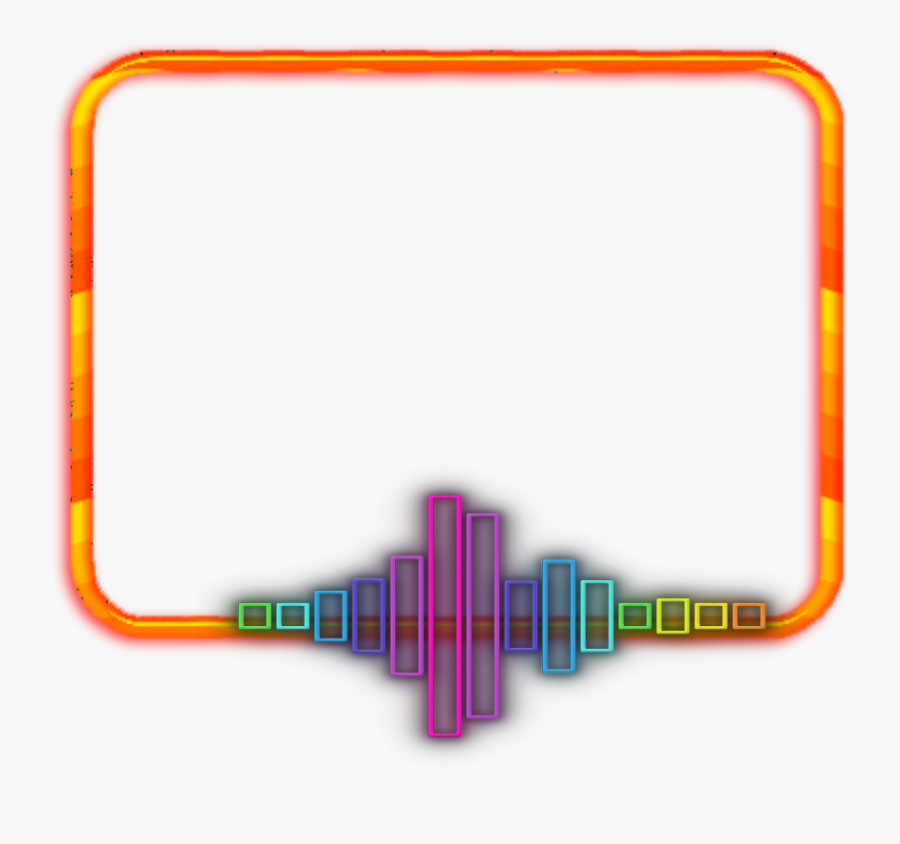 #mg #neon #frame #frames #border #borders - Png Transparente Triangulo Neon, Transparent Clipart